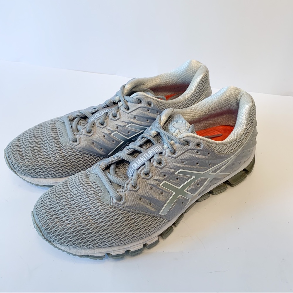 Asics Quantum 180 Sneakers Shoes Gray Size 10